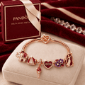 DSTT Rose Gold Charm Bracelet Set TMH