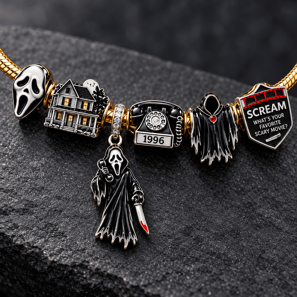 SCRE Silver Charm Bracelet Set NTVA