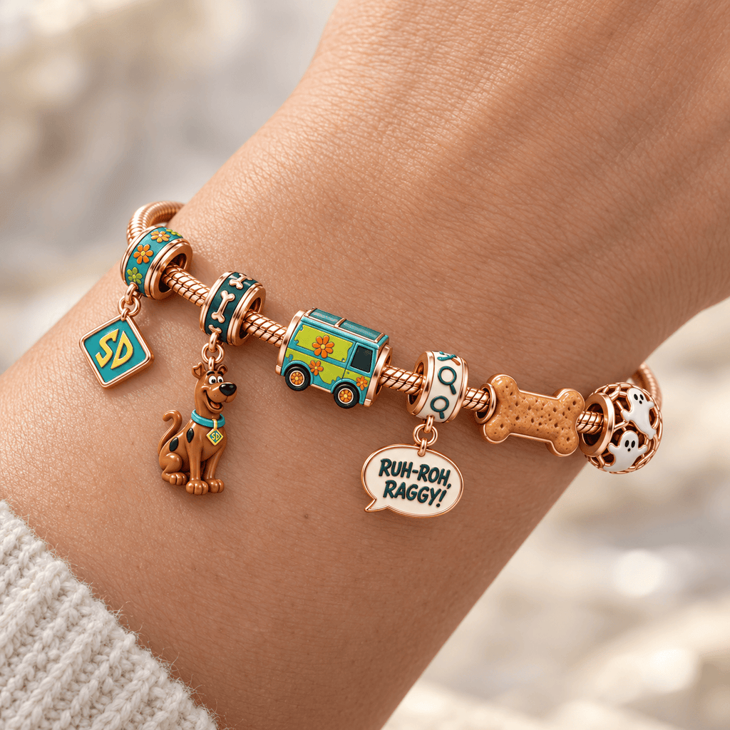 SCBD Rose Gold Charm Bracelet Set HQH