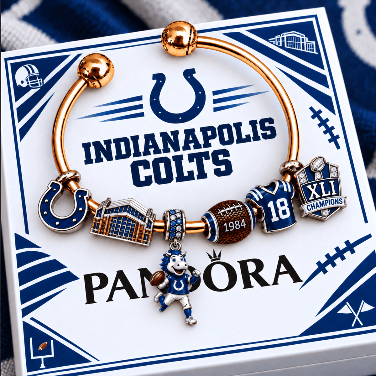 IDC Silver Charm Bracelet Set NTVA