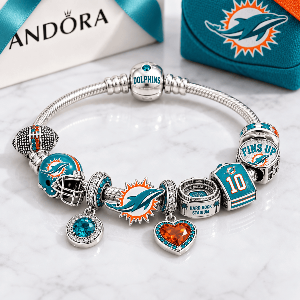 MDP Sliver Charm Bracelet Set BMD