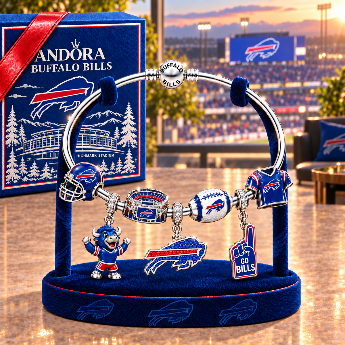 BFBL Silver Charm Bracelet Set TMH