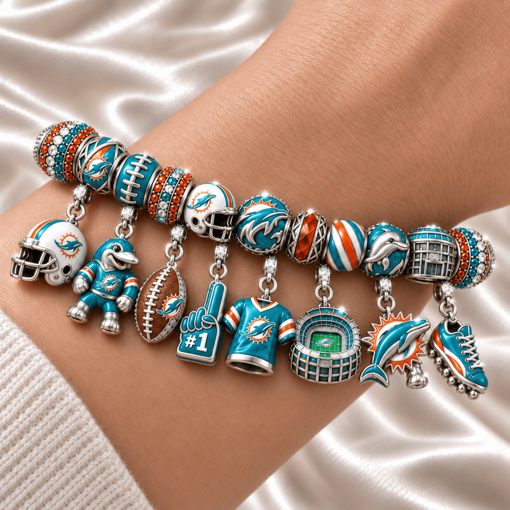 MDP Silver Charm Bracelet Set NTTB